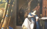 Holandská umělecká muzea - Maďarsko - Budapešť - J.Vermeer - Vyznání víry, 1671-4, Výstava Rembrandt a zlatý věk holandské malby