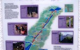 Kaledonský průplav - Skotsko - mapa Kaledonského kanálu, třetina kanál, zbytek jezera na Great Glenu (zlom)