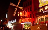 Paříž plná zážitků letecky a Středověky festival v Provins 2023 - Francie - Paříž - symbolem nočního života Paříže je Moulin Rouge