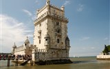Lisabon, královská sídla, krásy pobřeží Atlantiku, Porto 2023 - Portugalsko - Lisabon - Torre de Belém, manuelská gotika, 1516-9, Francisco de Arruda