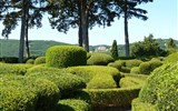 francouzské zahrady - Francie - Gaskoňsko - Marqueyssac, původní zahrady založil André Le Nôtre