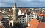 Wroclaw, Budyšín, adventní trhy 2022 - Německo - Lužice - Budyšín, Serbska wěža