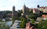Budyšín - Německo - Budyšín - Stará vodárenská věž, 1558, funkční do 1965, dnes muzeum a kostel sv.Michala, 1495-1520