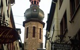 Cochem - Německo - Porýní - Cochem, věž kostela sv.Martina, 1456-1503, zbyla jen věž s barokní lucernou