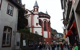 Porýní - Německo - Porýní - Bacharach, sv.Petr, apsida přestavěna goticky v 14.století