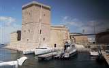 Provence s vůní levandule a koupáním, letecky 2021 - Francie - Provence - Marseille, Fort St.Jean, Tour du Roi René
