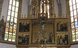 Východní Slovensko, národní parky a památky UNESCO 2024 - Slovensko - Levoča, jeden z několika oltářů chámu sv.Jakuba