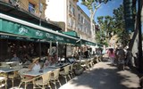 gastronomie Provence - Francie - Provence - Aix, restaurace Deux Garçons, sedával zde Cézanne se Zolou, E.Piaf, Belmondo