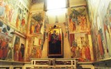 kaple Brancacciů - Itálie - Florencie - kaple Brancacciů, malovali postupně Masolino, Masaccio a F.Lippi