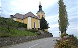 Kitzeck - Rakousko - Štýrsko - Kitzeck, Pffarkirche Schmerzhafte Maria, 1640-4, P.Trinkel, věž 1835