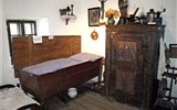 Kitzeck - Rakousko - Štýrsko - Kitzeck, obytná místnost z časů minulých v mśtním nuzeu