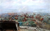 Waterloo - Belgie - Waterloo, Panorama de la Bataille, výsek z panoramatu bitvy