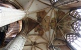 Gent - Belgie - Gent, katedrála, zbytky původní malby která zdobila klenbu apsidy