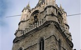 Gent - Belgie - Gent, Belfort, UNESCO, zvonice 91 m vys, 1380, zvonkohra s 54 zvonky