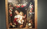 Rubenshuis - Belgie - Rubenshuis, Marie s dítětem, květinami a ovocem, J.Jordaens