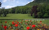 Horní Rakousko, zajímavosti pro turisty - Rakousko - Bad Ischl - zahrady u Císařské vily plynule přecházejí do anglického parku