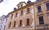 Německé slavnosti během roku - přehled - Německo - Lužice - Zhořelec, krásně zdobené domy na Neiβstrasse