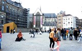 Holandsko, zajímavosti pro turisty - Holandsko - Amsterdam, náměstí Dam s kostelem Nieuwe Kerk