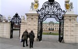 Belveder a jeho galerijní sbírky - Rakousko - Vídeň- vstupní brána do Horního Belvederu