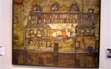 Muzejní čtvrť MuseumsQuartier - Česká republika -Český  Krumlov - E.Schiele, Pohled na město, 1915
