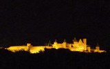 Carcassonne - Francie - Languedoc - noční Carcassonne