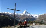Matterhorn - Švýcarsko - Matterhorn z výletu na Gourmetweg