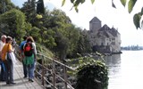 Chillon - Švýcarsko - Chilon, hrad původně patřil savojským vévodům