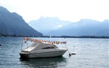 Ženevské jezero - Švýcarsko - Ženevské jezero, jeho hlavním přítokem je Rhôna
