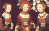 Cranach - Lucas Cranach st. - Princezny saské Sibyla, Emilie a Sidonie, cca 1535