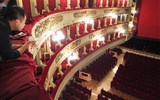 Nejkrásnější zahrady, jezera a Alpy Lombardie 2023 - Itálie - Milán - i hlediště opery La Scala (celkem pro 1827 návštěvníků) má své tajemné kouzlo