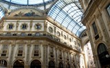 Milano, Turín, gastronomické pochoutky kraje Piemont 2022 - Itálie - Milán - Galleria Vittorio Emanuelle II, neorenesanční, 1865-76