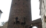 Advent ve Freibergu a slavnost horníků 2018 - Německo Freiberg - Rundturm, zbytek městských hradeb z 15.stol, 35 m vysoká