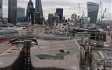 Londýn - Velká Británie - Anglie - Londýn, centrum s mrakodrapy Leadenhall, Gherkin, Fenchurch aj, foto A.Frčková