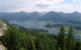Nostalgický víkend v Solné komoře s párou 2019 - Rakousko -  jezero Wolfgangsee a na jeho břehu St.Wolfgang