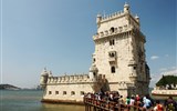 Lisabon a Portugalsko, země mořeplavců - Portugalsko - Lisabon, Torre Belém, věž 4 podlaží, 39 m vysoká, 12 m strana.