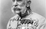 František Josef - Rakousko - František Josef I. (zvaný též mezi lidem Franta Procházka) cca v roce 1905