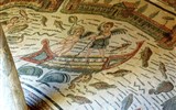 Villa Romana del Casale - Itálie - Sicílie - Villa Romana del Casale, podlahové mozaiky z římské vily z počátku 4.století (foto J.Bartošová)