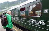 Cesty vlakem za poznáním. - Norsko - Flamsbana, čeká nás nádherná příroda na trati Flam - Myrdal, vznikala v letech 1932-52, dnes slouží hlavně turistice