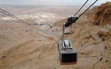 Izrael - Izrael - na Masadu lze vyjet i lanovkou