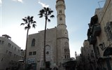 Izrael pro každého, biblické památky, ochutnávka vína i koupání - Izrael - Betlém - Omarova mešita, 1193, minaret v dnešní podobě 1460