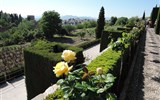 Generalife - Španělsko - Andalusie - Granada, Generalife, pohled ze zahrad na město