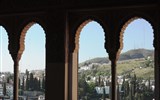 Alhambra - Španělsko - Granada - Alhambra, z oken mohl sultán sledovat město