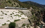 Garganta del Chorro - Španělsko - Andalusie - El Chorro, žel.trať zde byla otevřena 1865 a k její údržbě vznikla později stezka