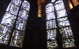 Pikardie, toulky v Ardenách, koupání v La Manche 2021 - Francie - Remeš - Saint Jacques, 1190-1270, rozšířen 1548, fantastická kolekce vitráží Josefa Šímy z let 1965-9