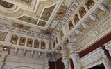 Hamburk, Lübeck, architektura a ostrov Rujána - Německo - Schwerin - nádherný strop jedné z místností v zámku