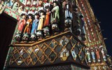 Cestovatelské puzzle po Francii - Francie - Pikardie - Amiens, portál katedrály Notre Dame, tak jak vypadal v době vzniku - zářící barvami