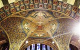 Karel Veliký - Německo -  Cáchy, Pfalzkapelle, stavba silně ovlivněna bazilikou San Vitale v Ravenně