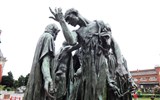 Významná místa Pikardie a oblasti Calais - Francie - Pikardie - Občané z Callais, existuje 12 odlitků sousoší, např. v Londýně, Paříži (muzeum Rodin,..