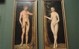 Kunsthistorisches Museum - Rakousko - Vídeň - Kunsthistorisches Museum,  L.Cranach, Adam a Eva, 1510-20