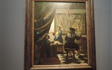 Kunsthistorisches Museum - Rakousko - Vídeň - Kunsthistorisches Museum, J.Vermeer, Alegorie malířství, 1666-8